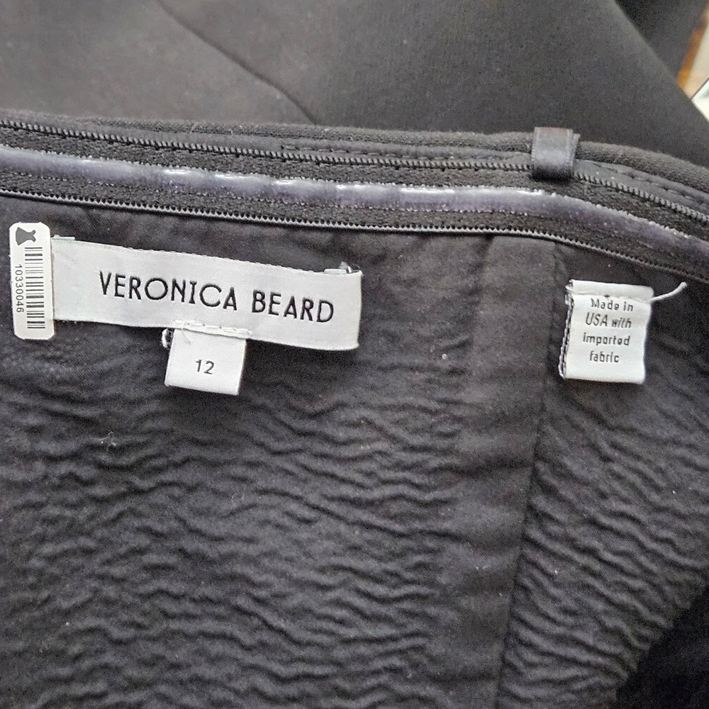 Veronica Beard Forman Bustier Top 12 Black Strapless Crest Button Tailored Chic - Picture 6 of 12